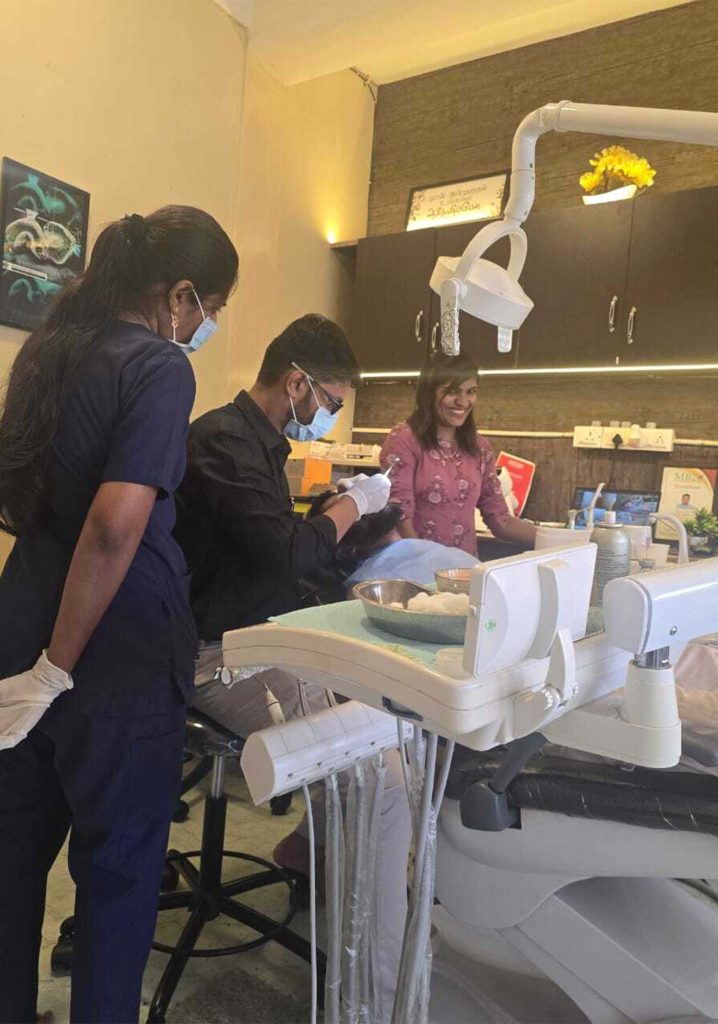 Advanced dental X-ray machine at clinic