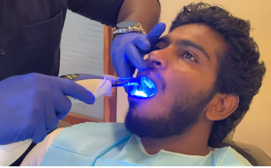 Advanced dental X-ray machine at clinic